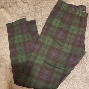 Plaid leggings